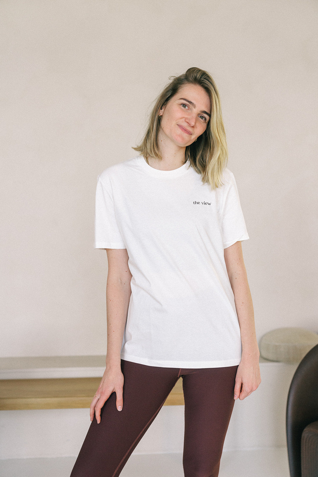 The View T-shirt Brown