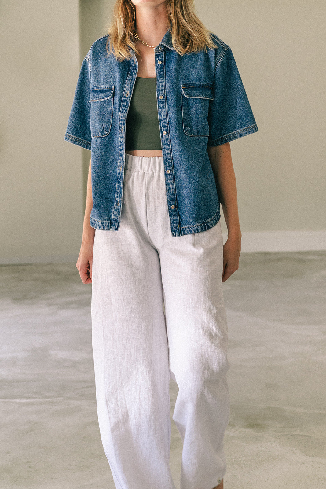 Teya Pants White