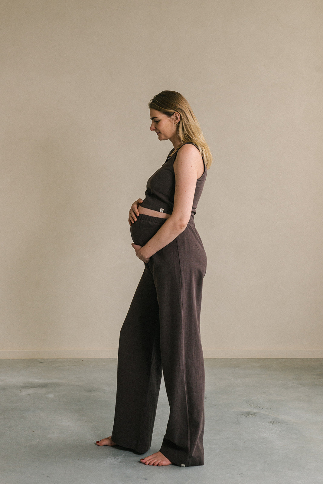 Teya Zwangerschaps broek Bruin