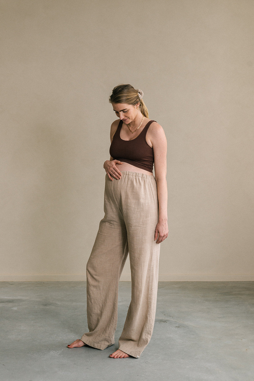 Teya Maternity Pants Beige
