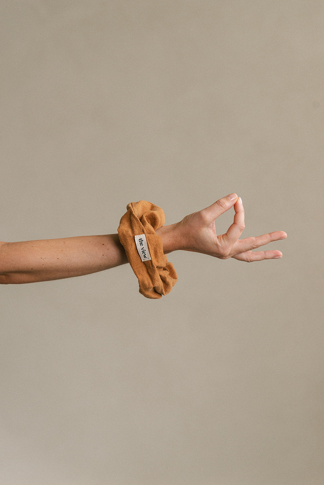 Scrunchie linen Orange