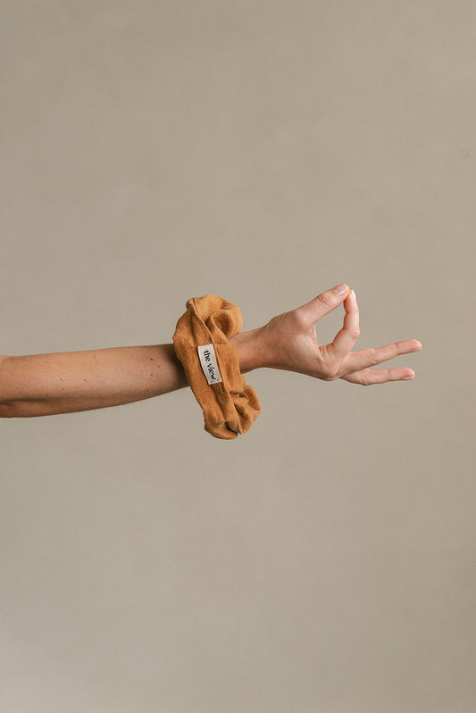 Scrunchie linen Orange