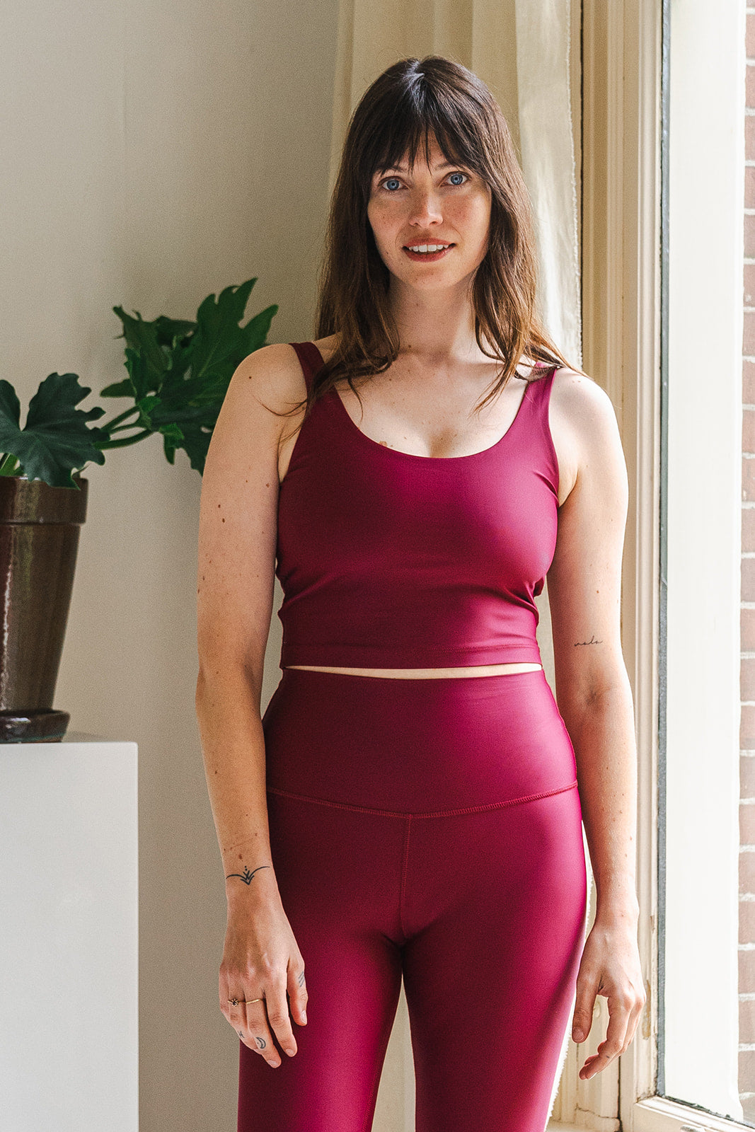 Bright Bordeaux yoga set